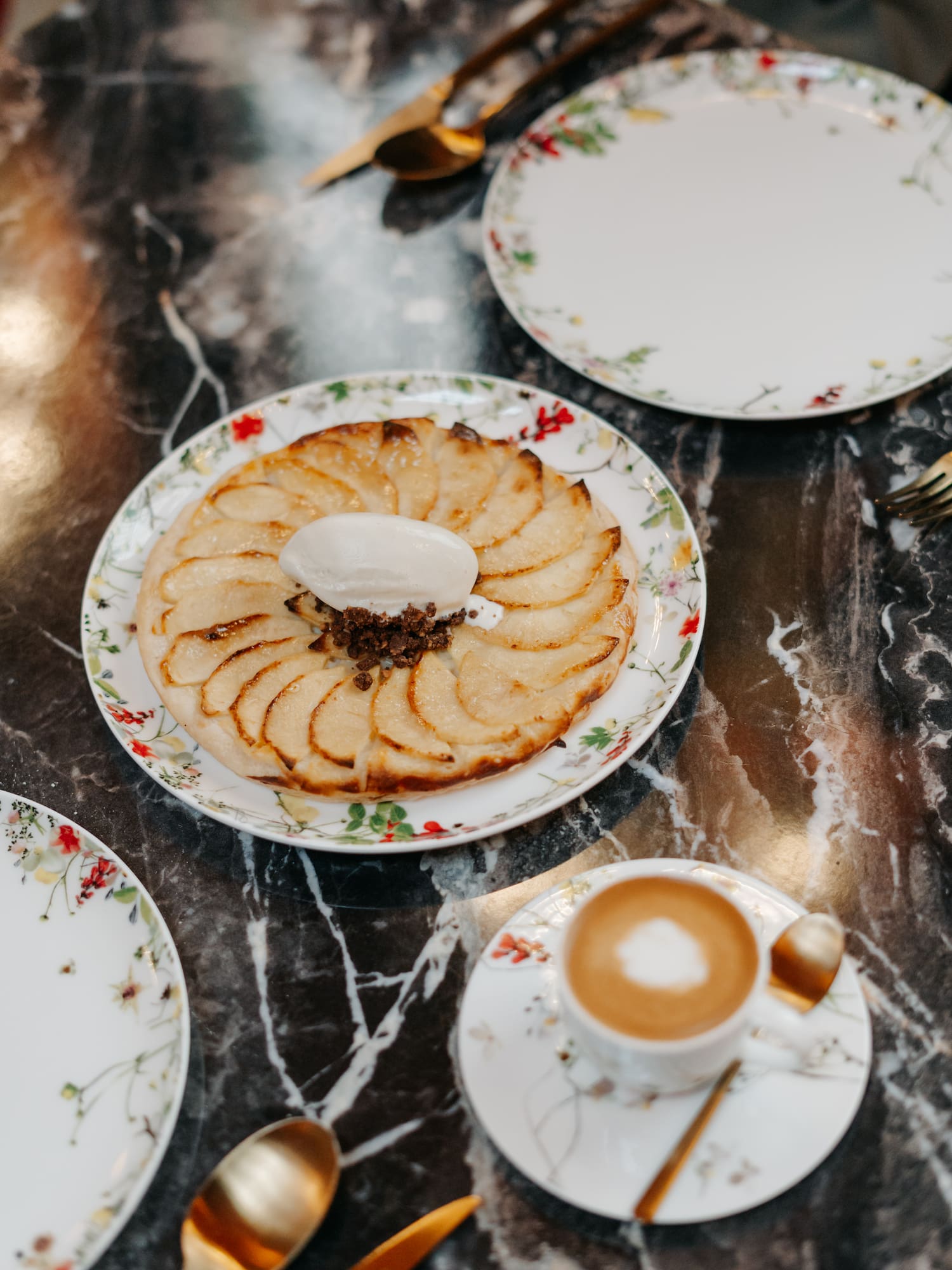 a plate of food on a table