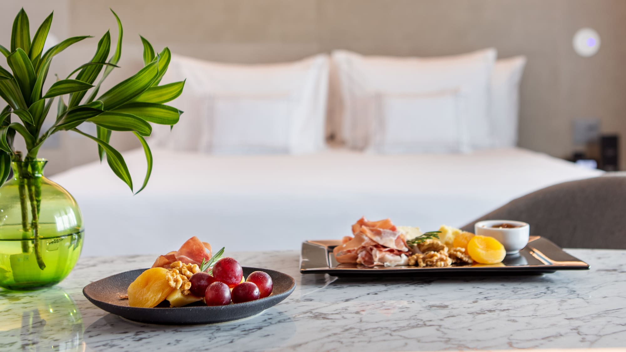 a plate of food on a table