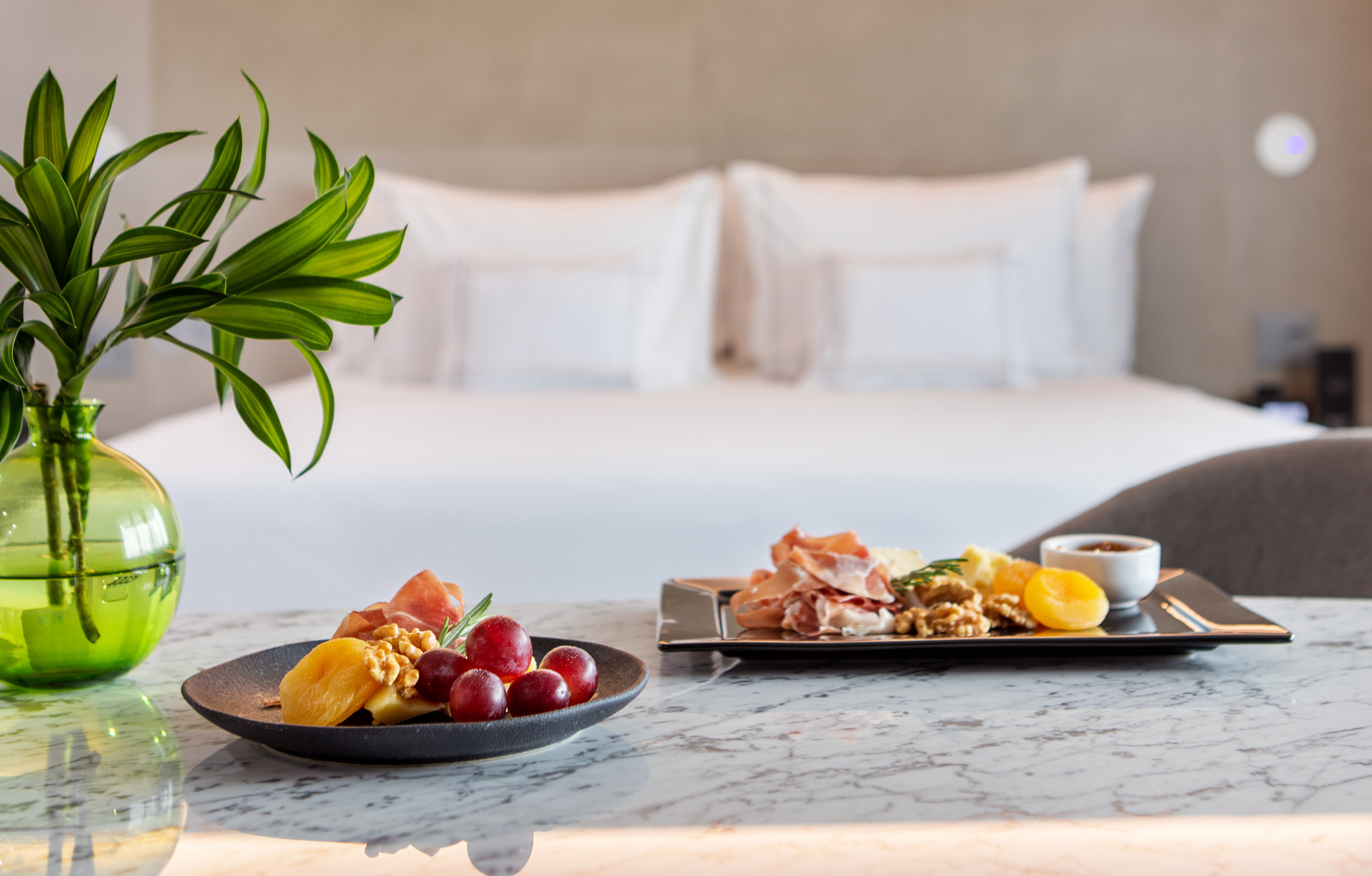 a plate of food on a table