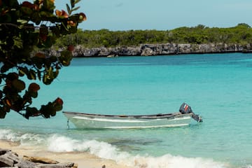 a boat in the water