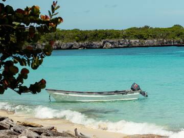 a boat in the water