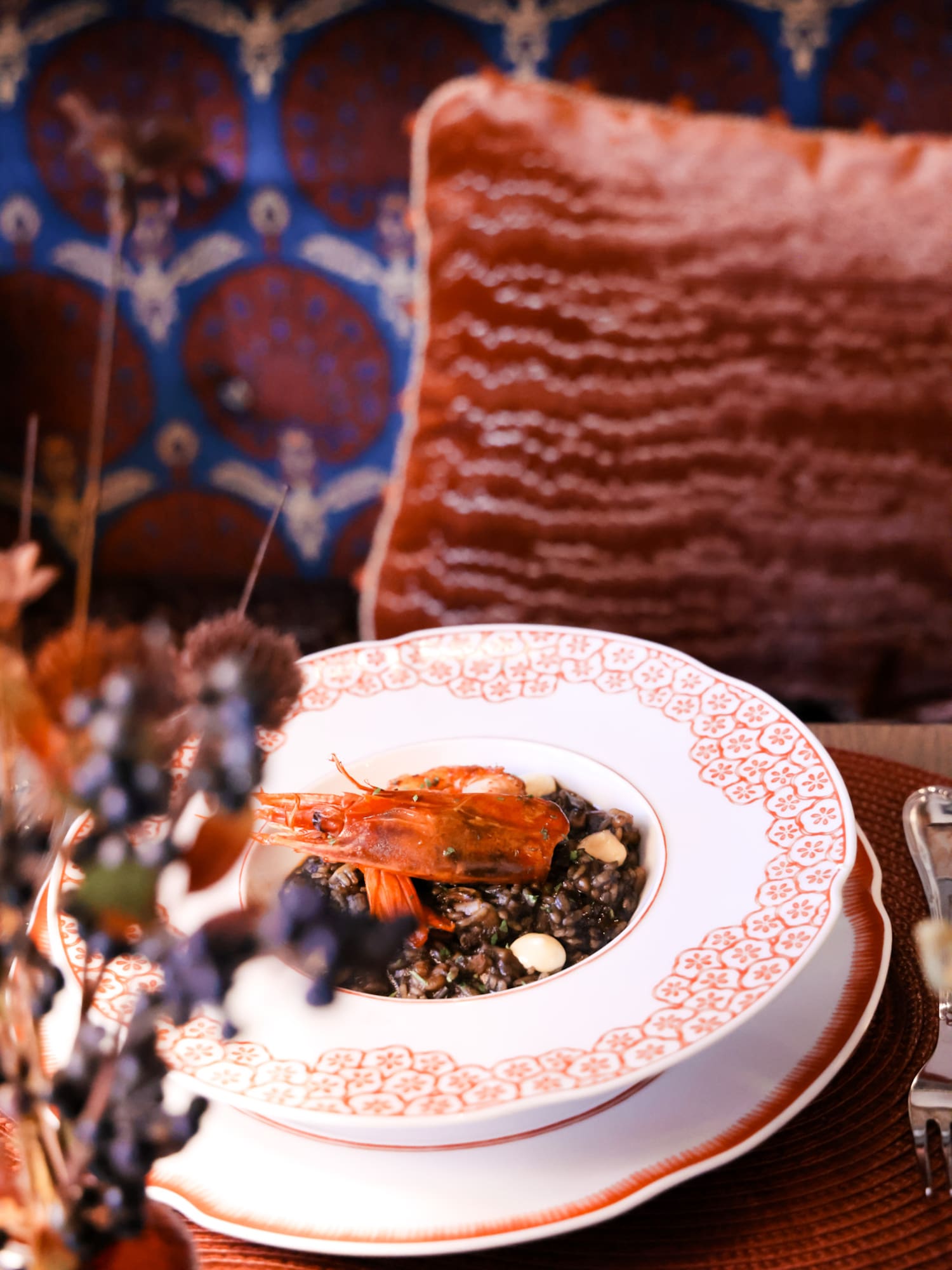 a plate of food on a table