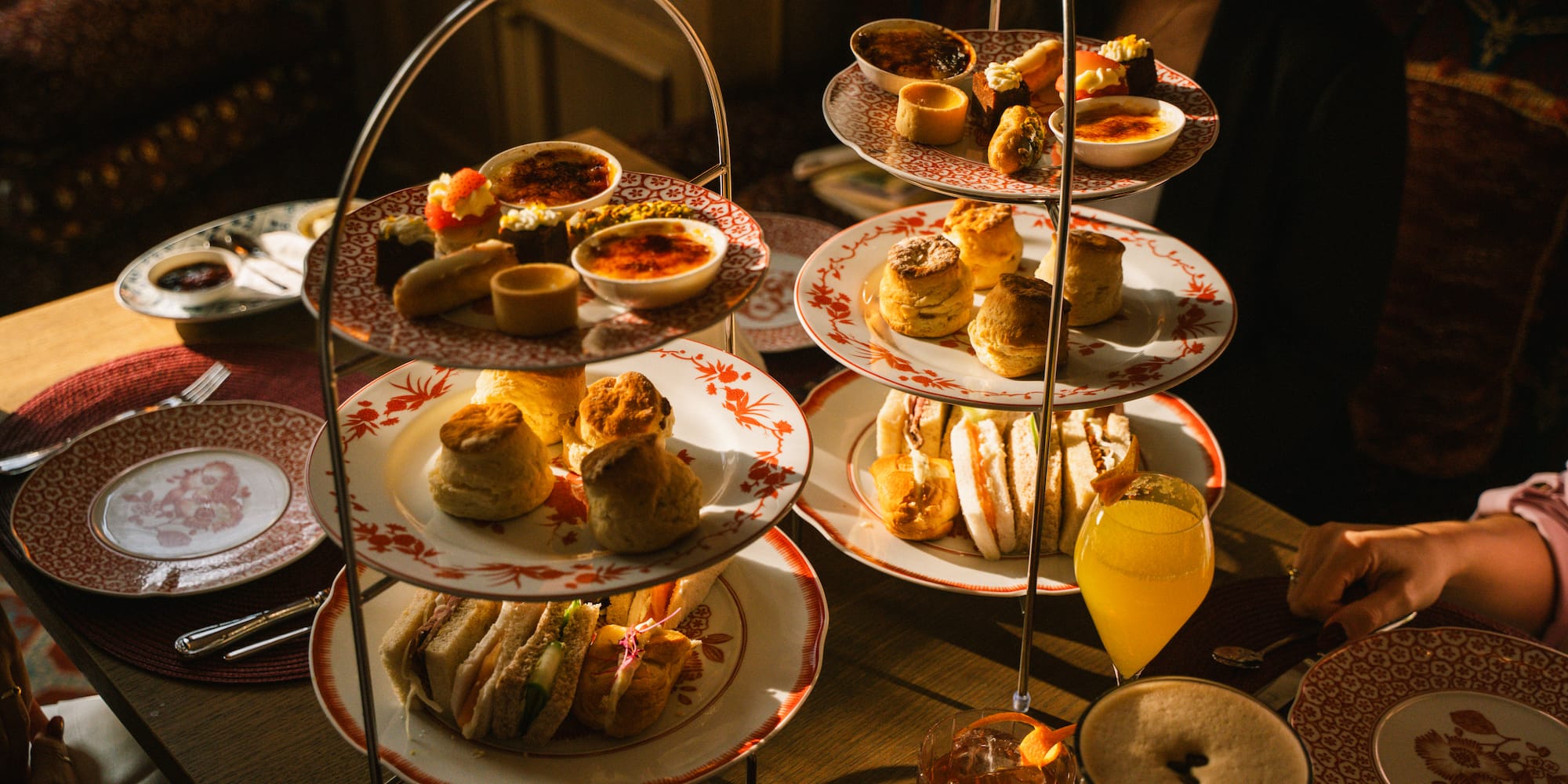 a tray of food on a table