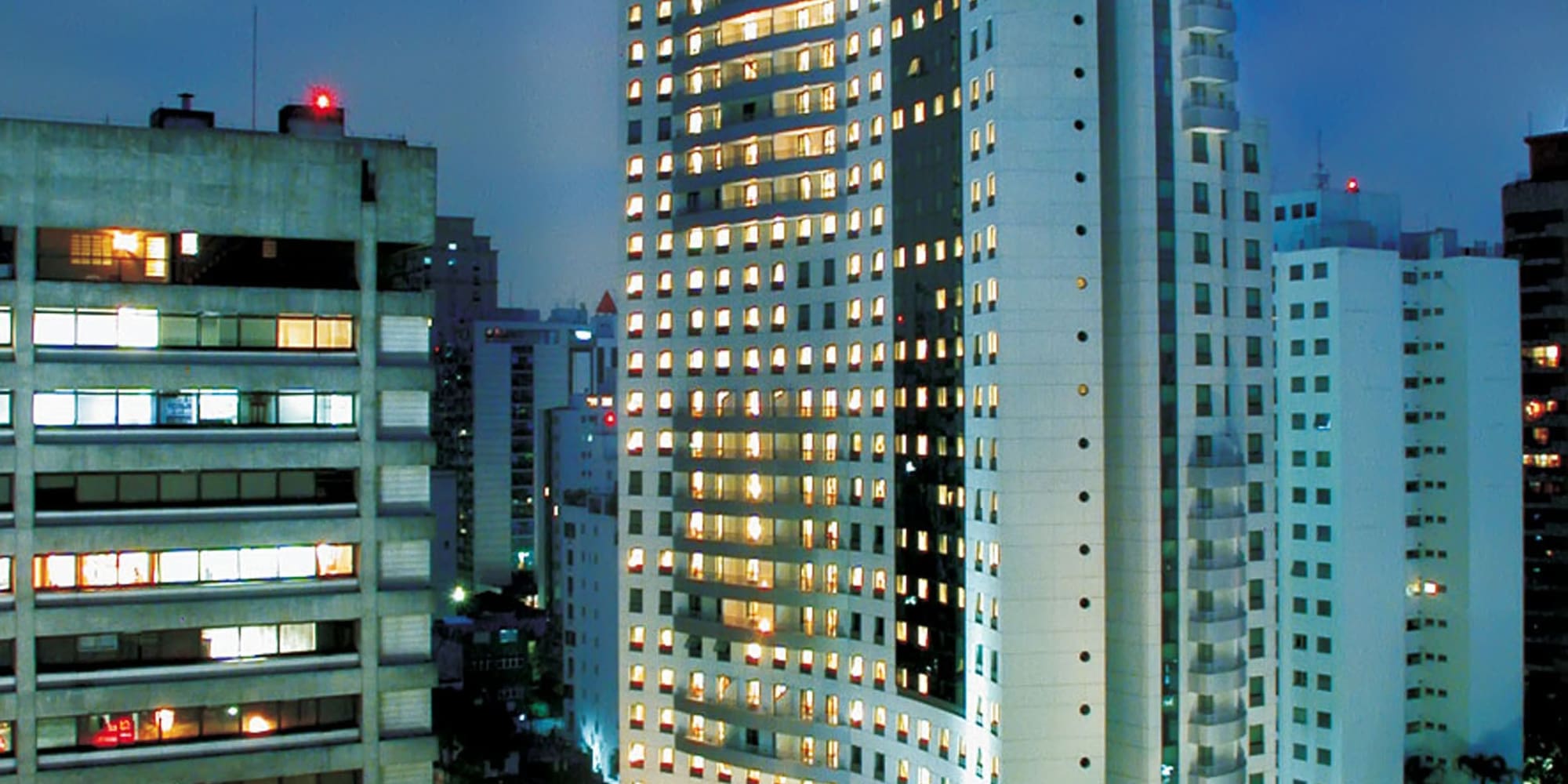 a tall building with many windows