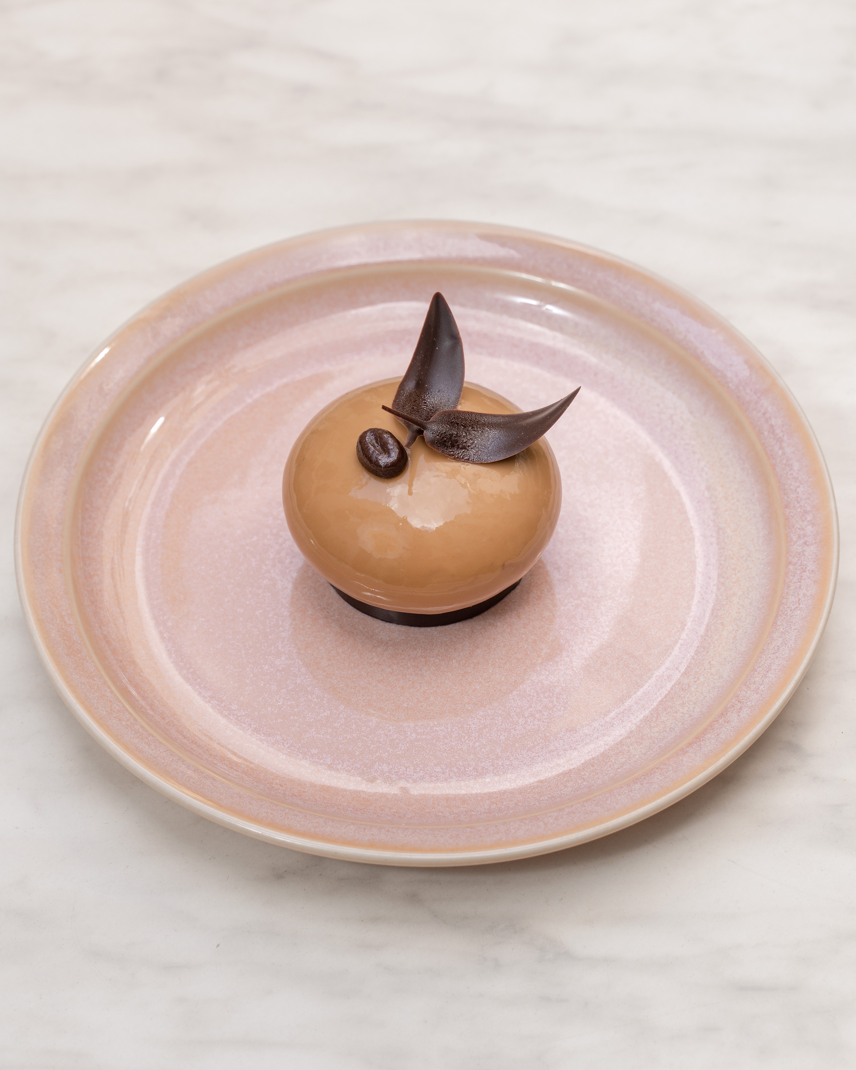a round dessert on a plate