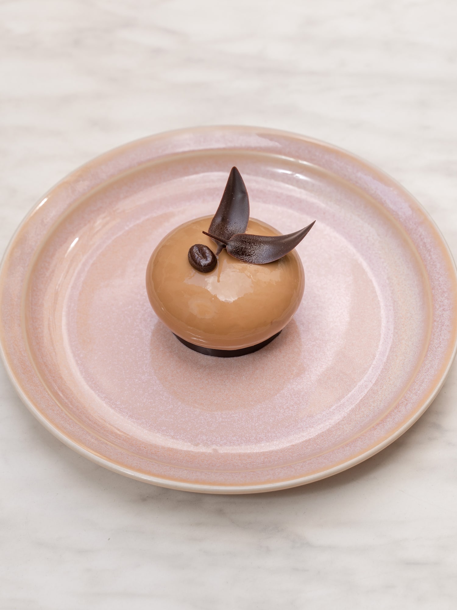 a round dessert on a plate