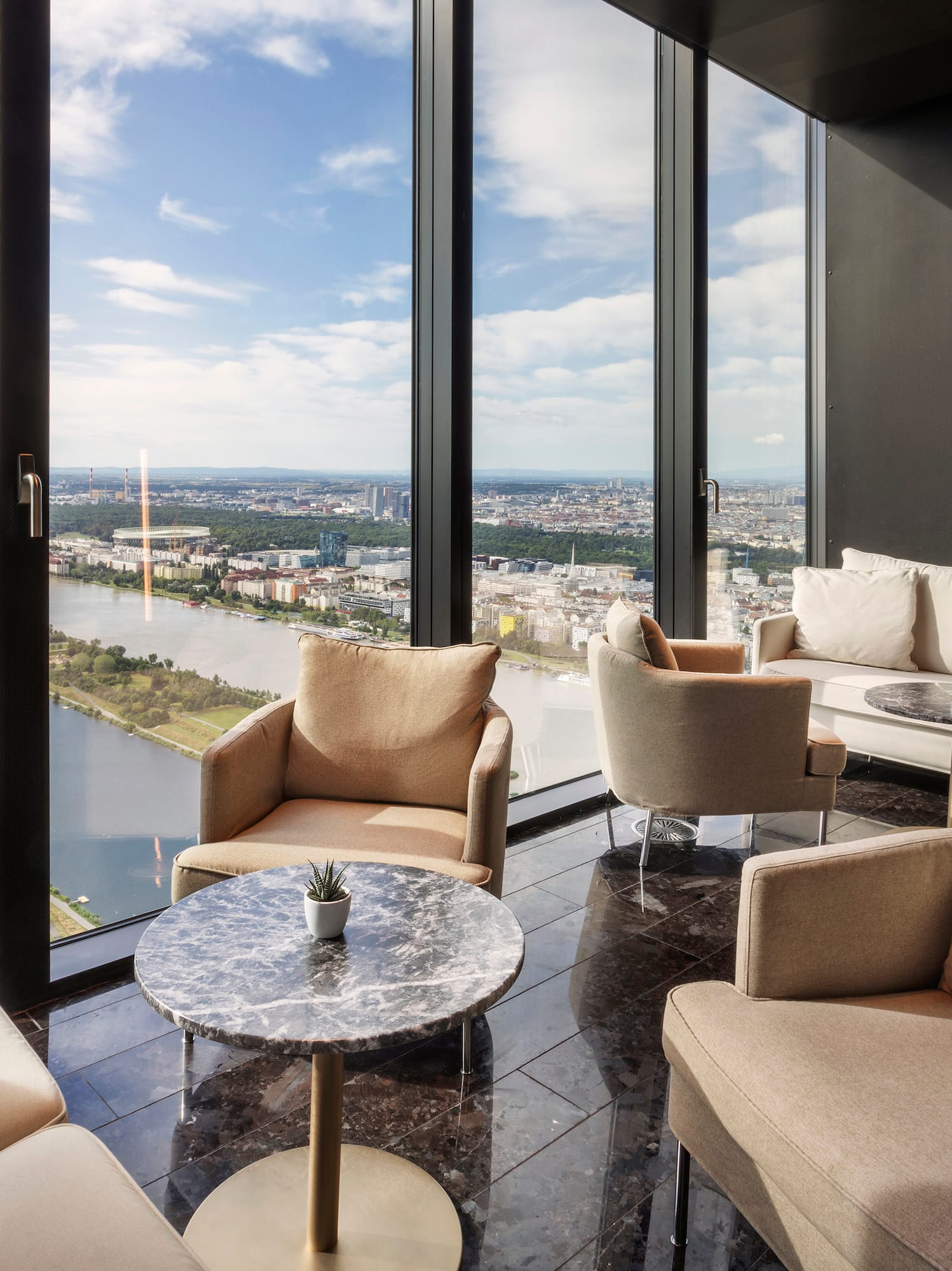 a table set for a dinner