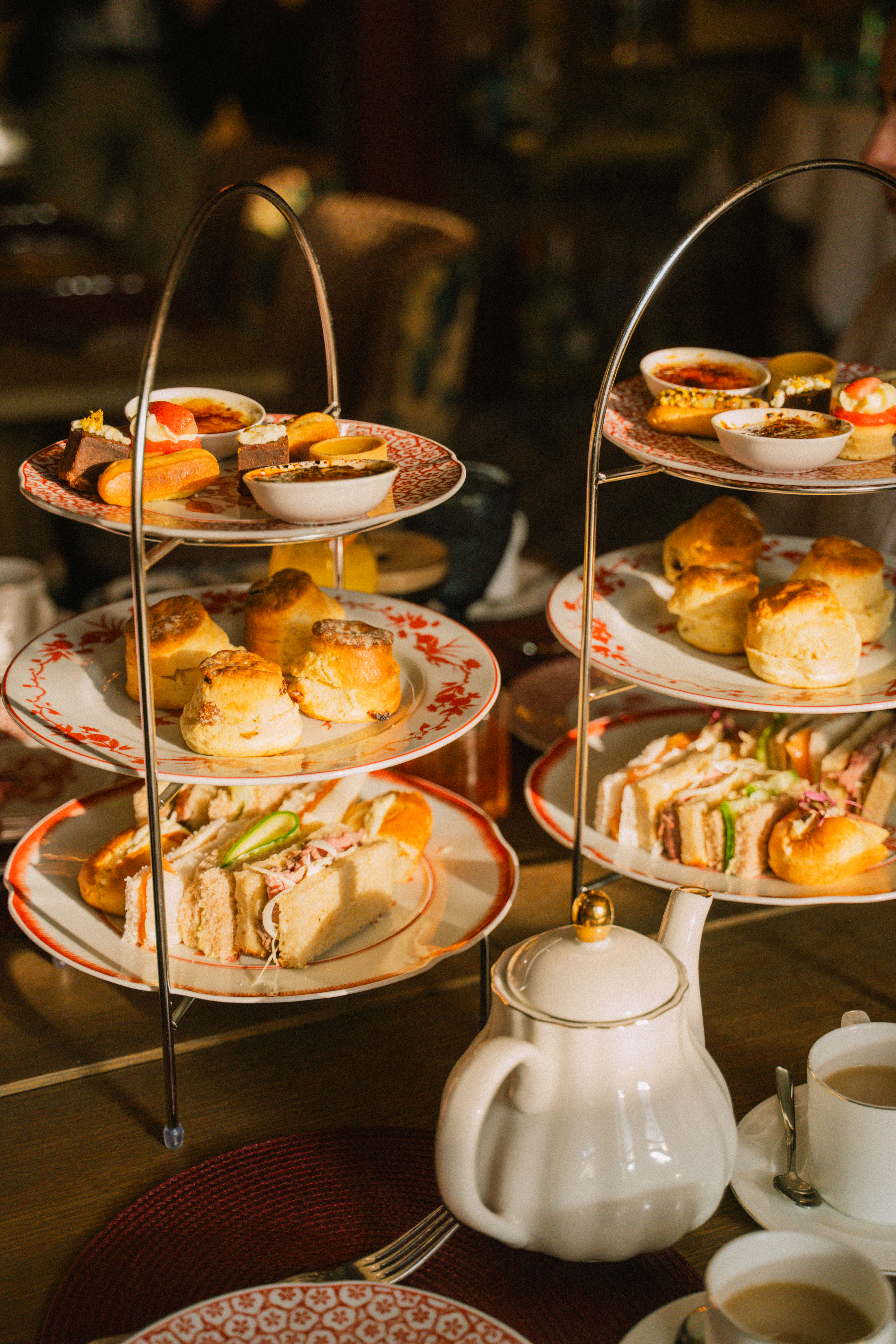 a tray of food on a table