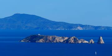 a small island in the middle of the ocean