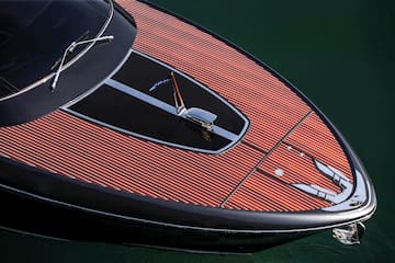 a close up of a boat