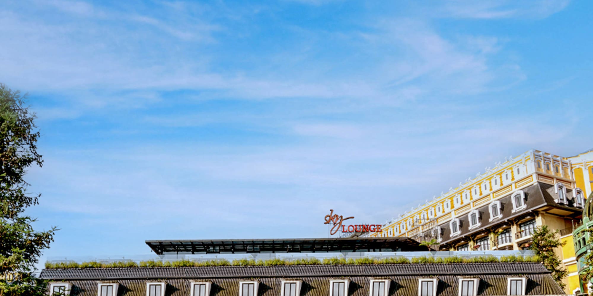 a building with many windows