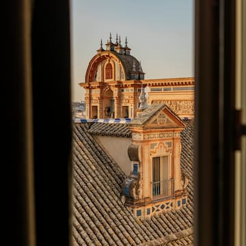 a building with a roof