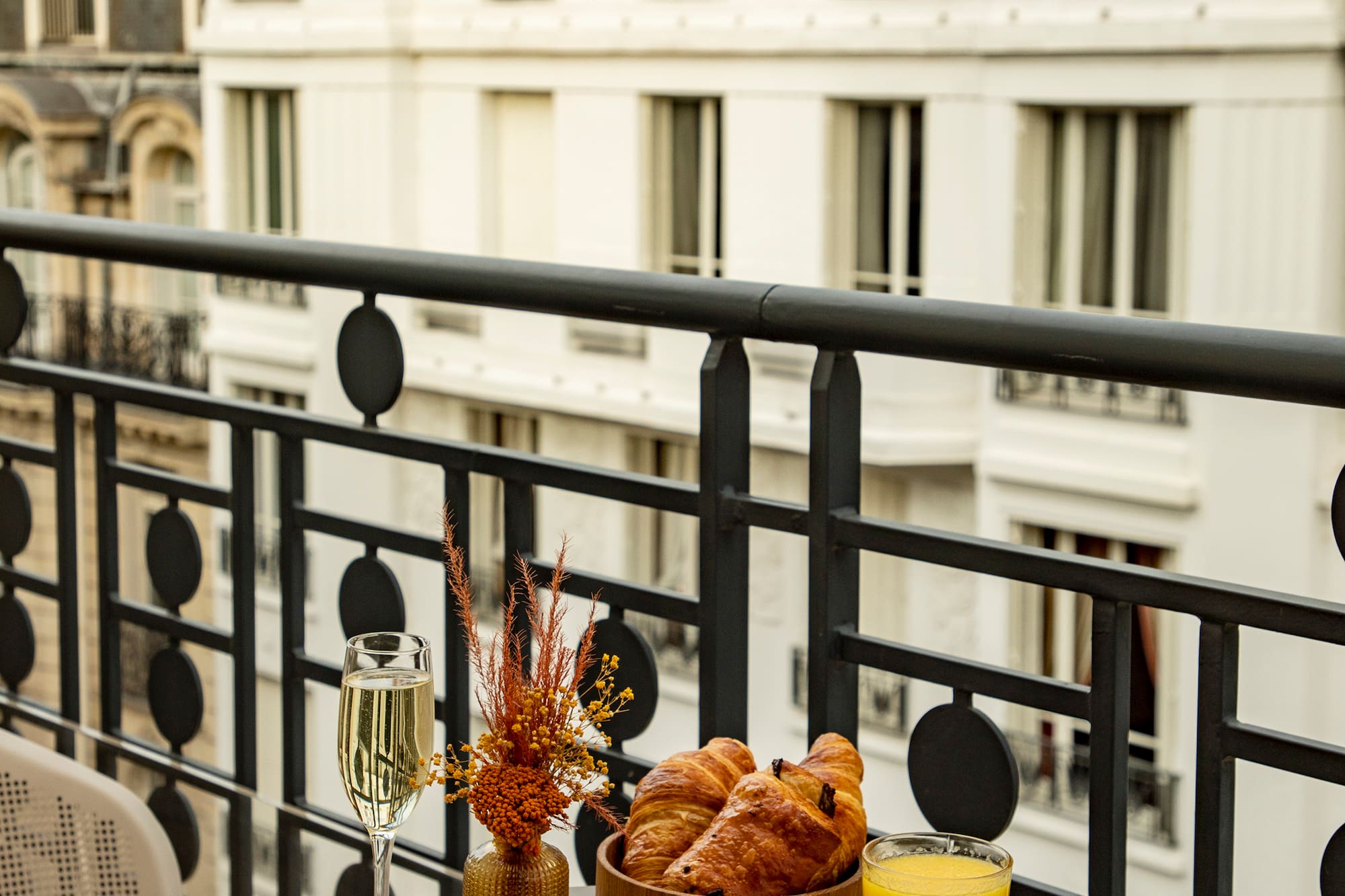 a table with food and drinks on it