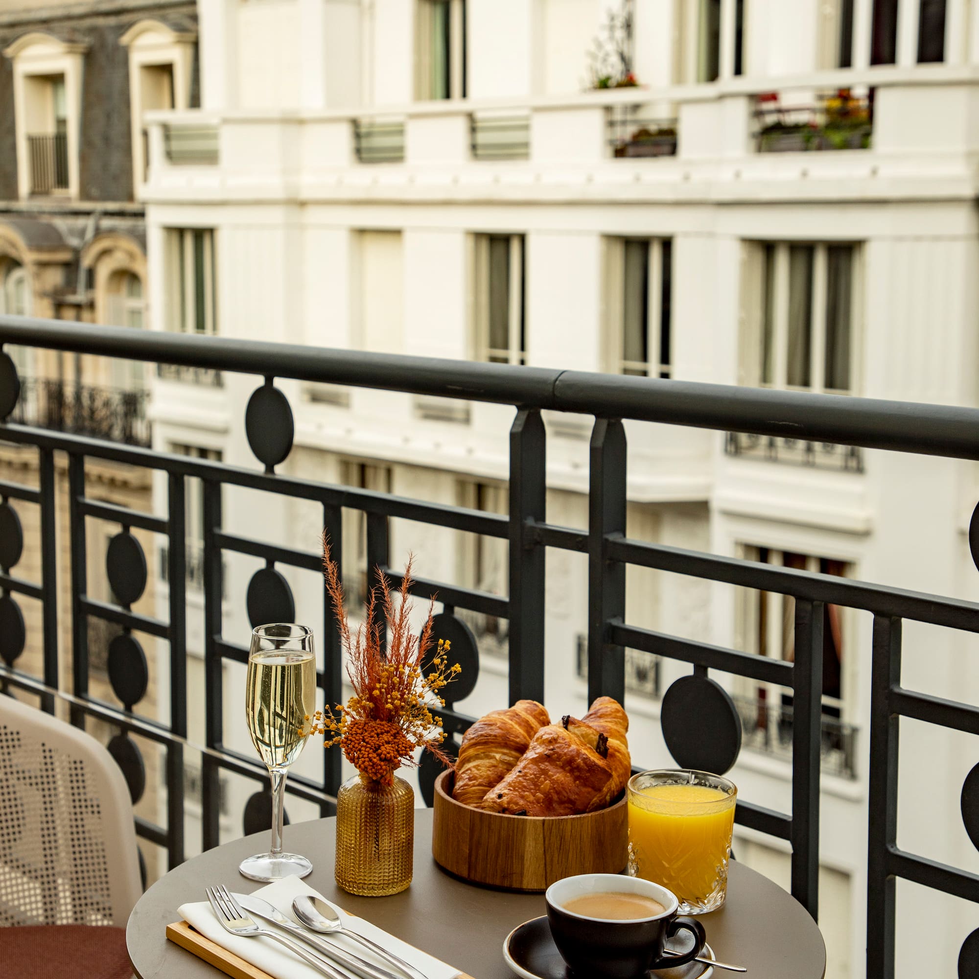 a table with food and drinks on it