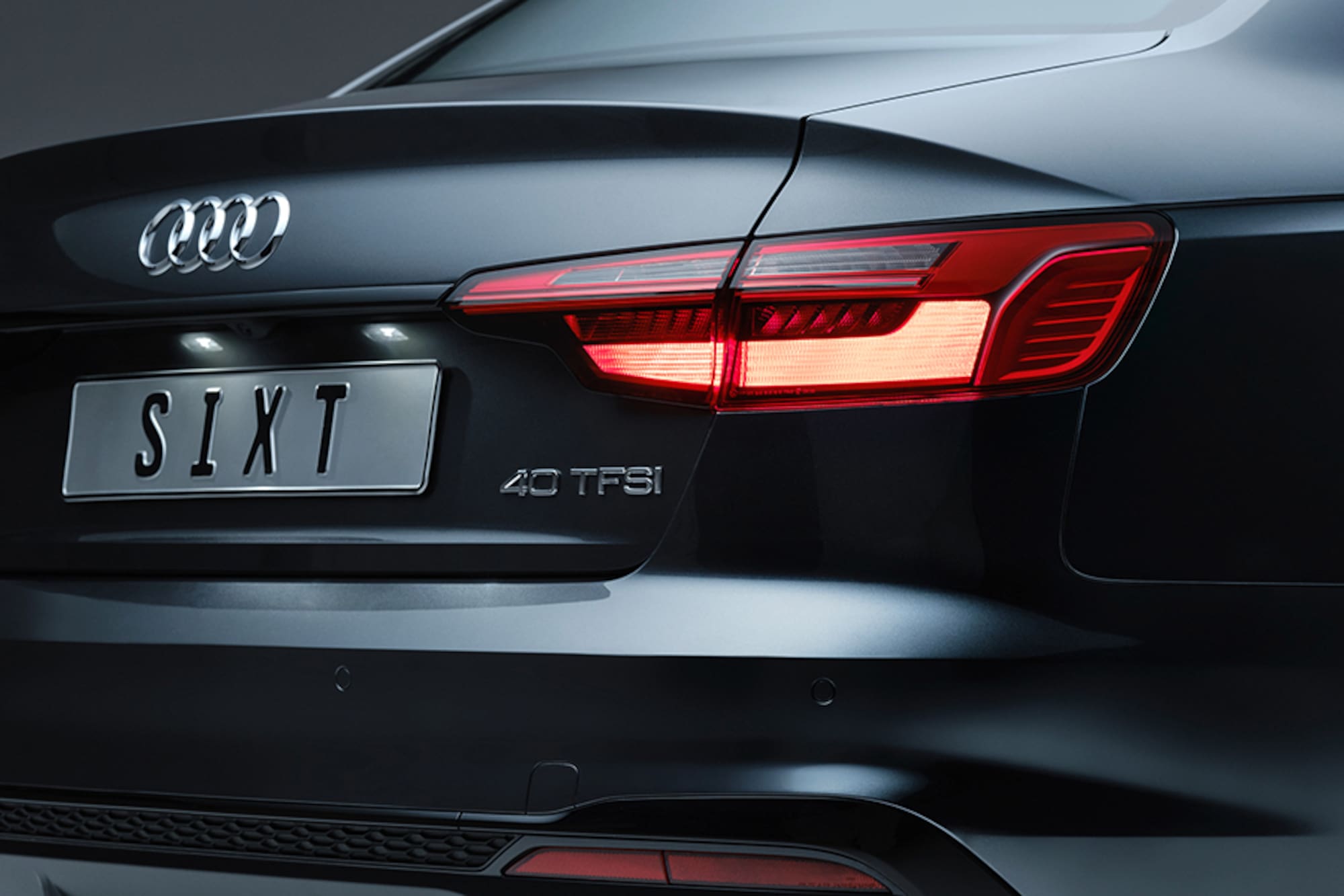 the back of a car