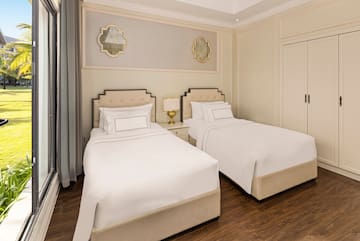 two beds in a room