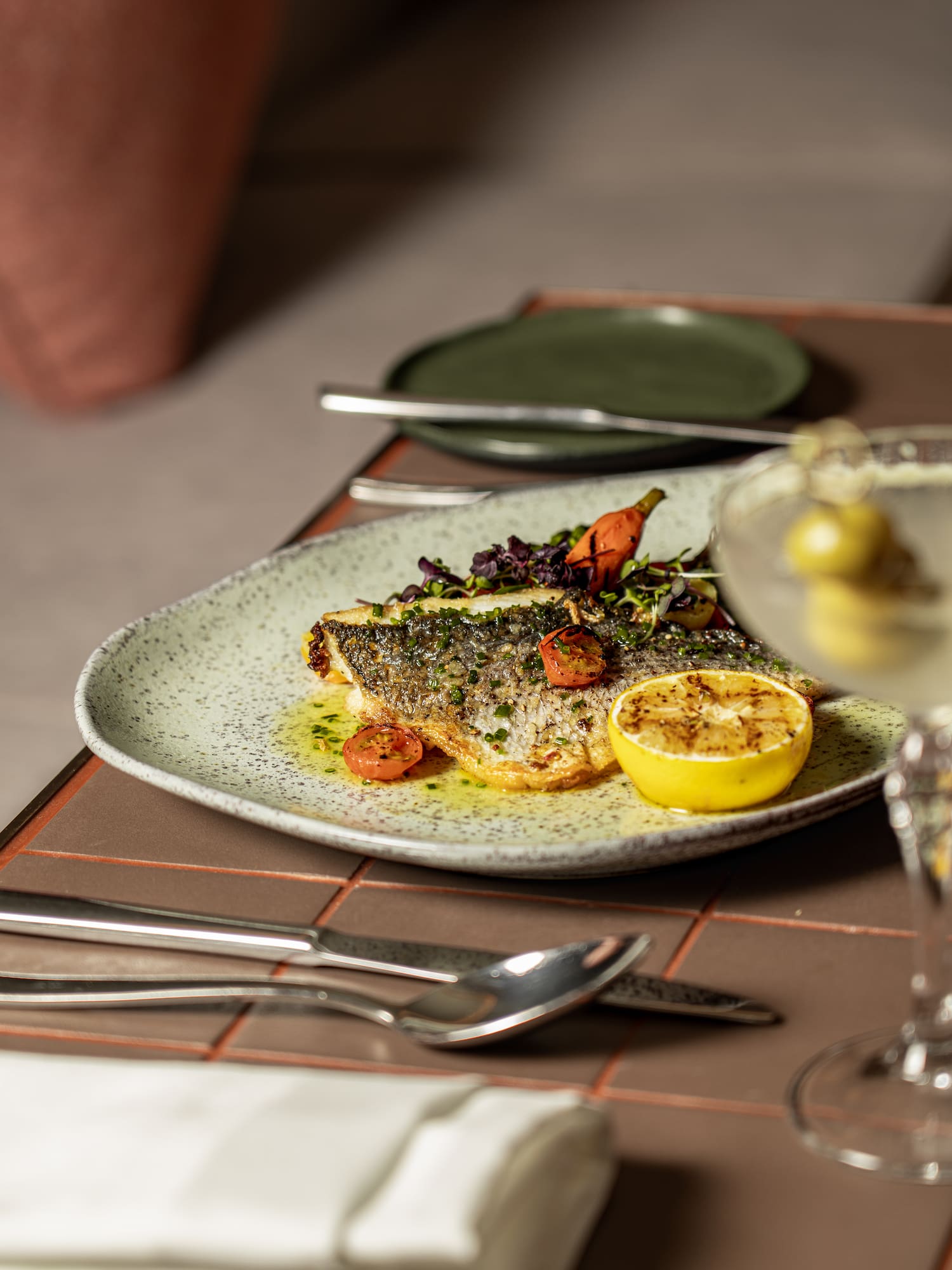 a plate of food on a table