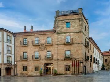 a building with many windows