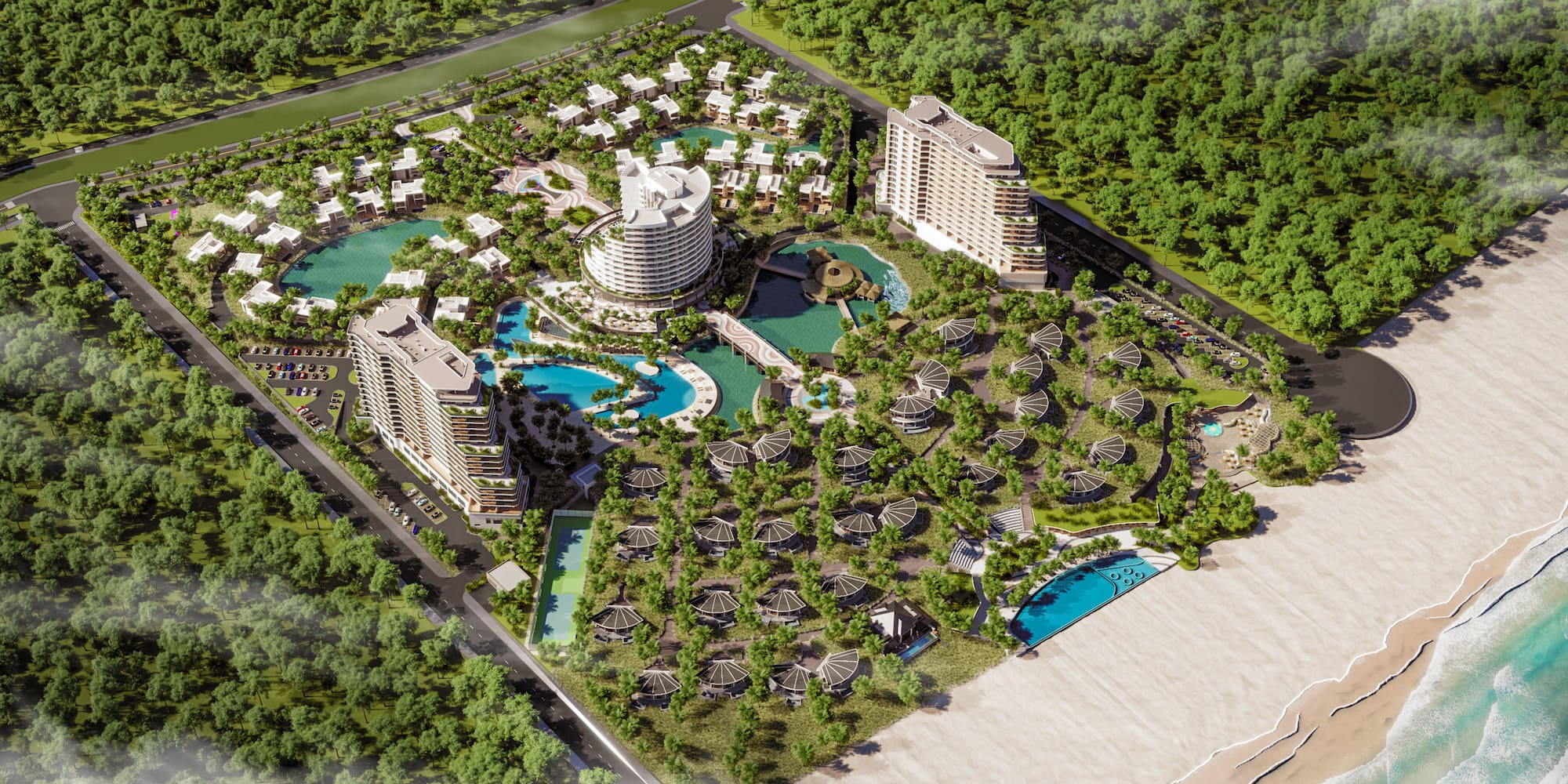 a large building with many windows