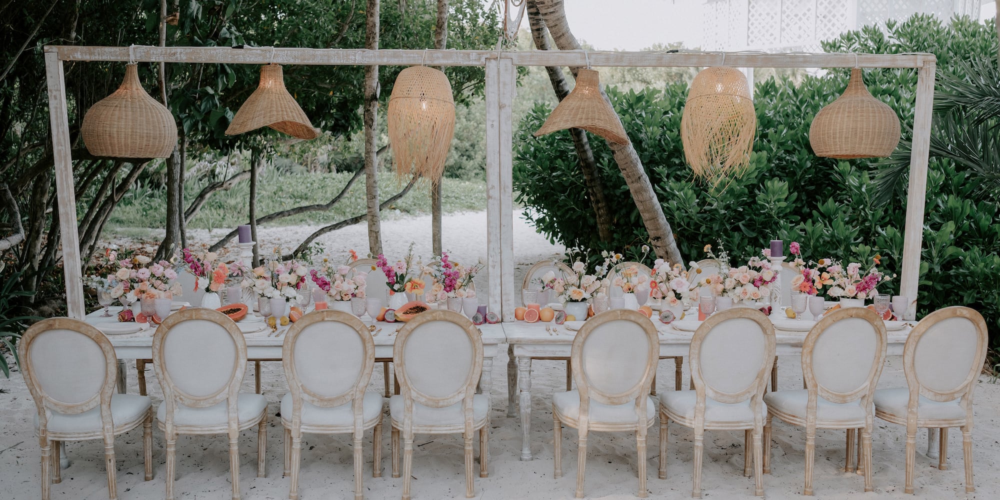 a table set for a party