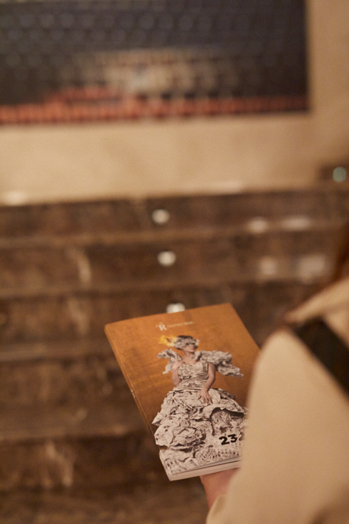 a person holding a book