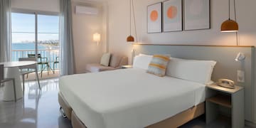 a room with a bed and a couch