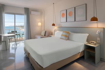 a room with a bed and a couch