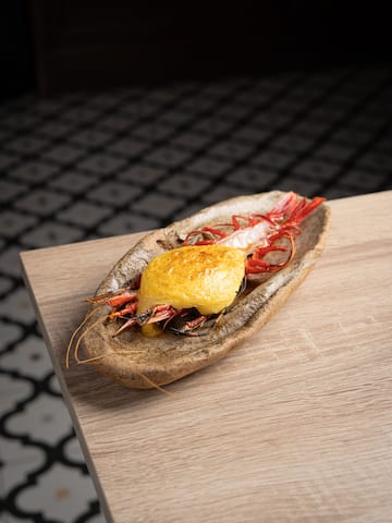 a shellfish on a table