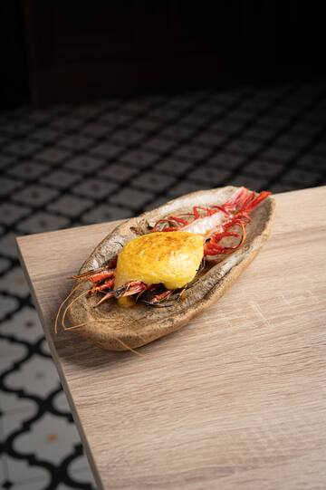 a shellfish on a table