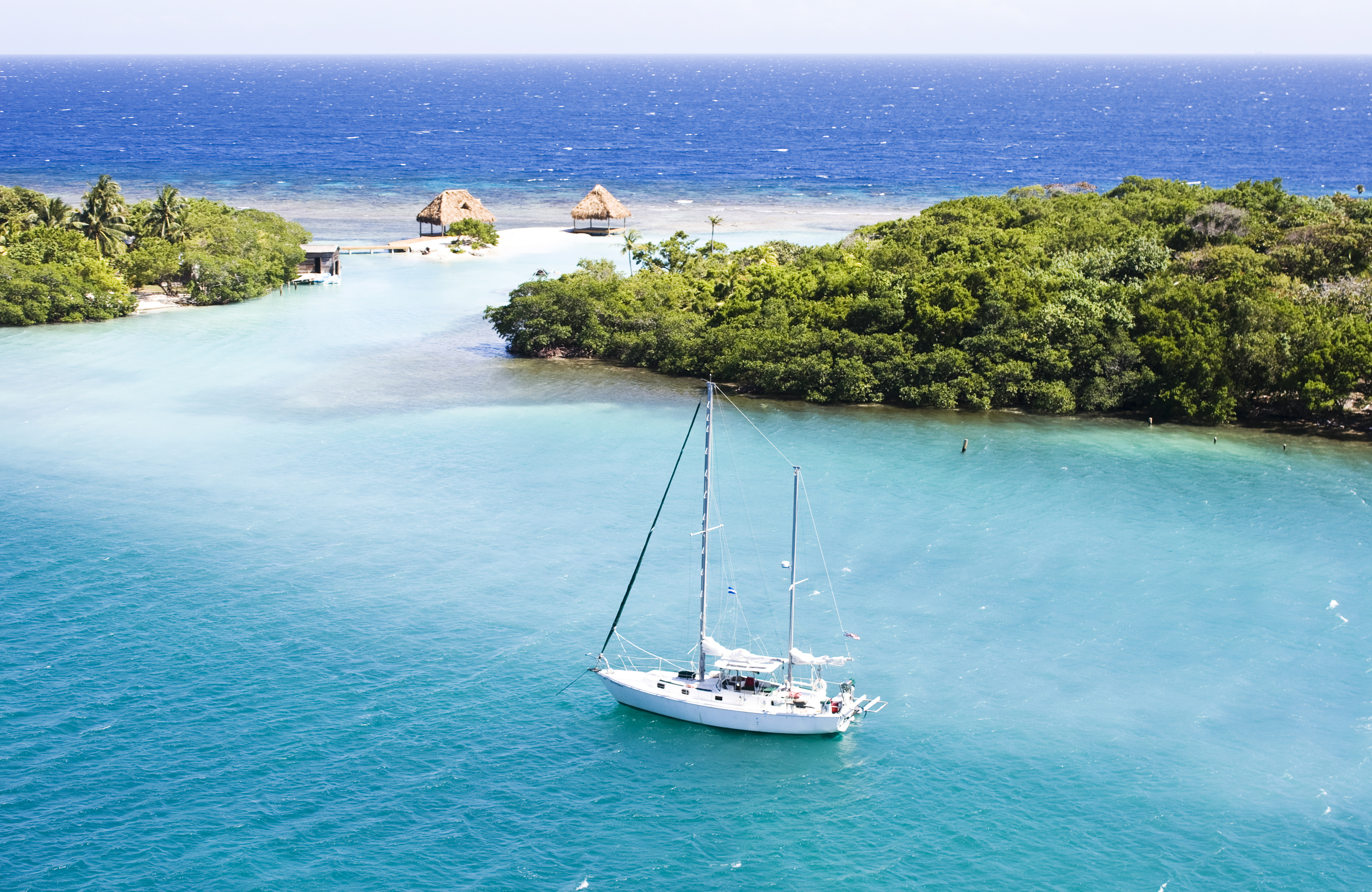 a sailboat in the water