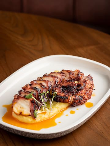 a plate of food on a table