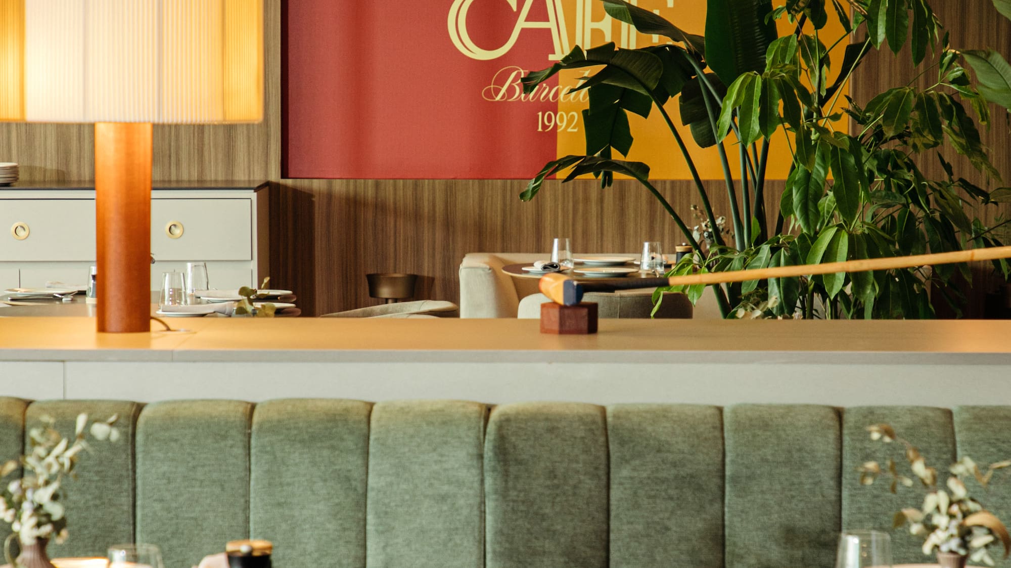 a restaurant with tables and chairs