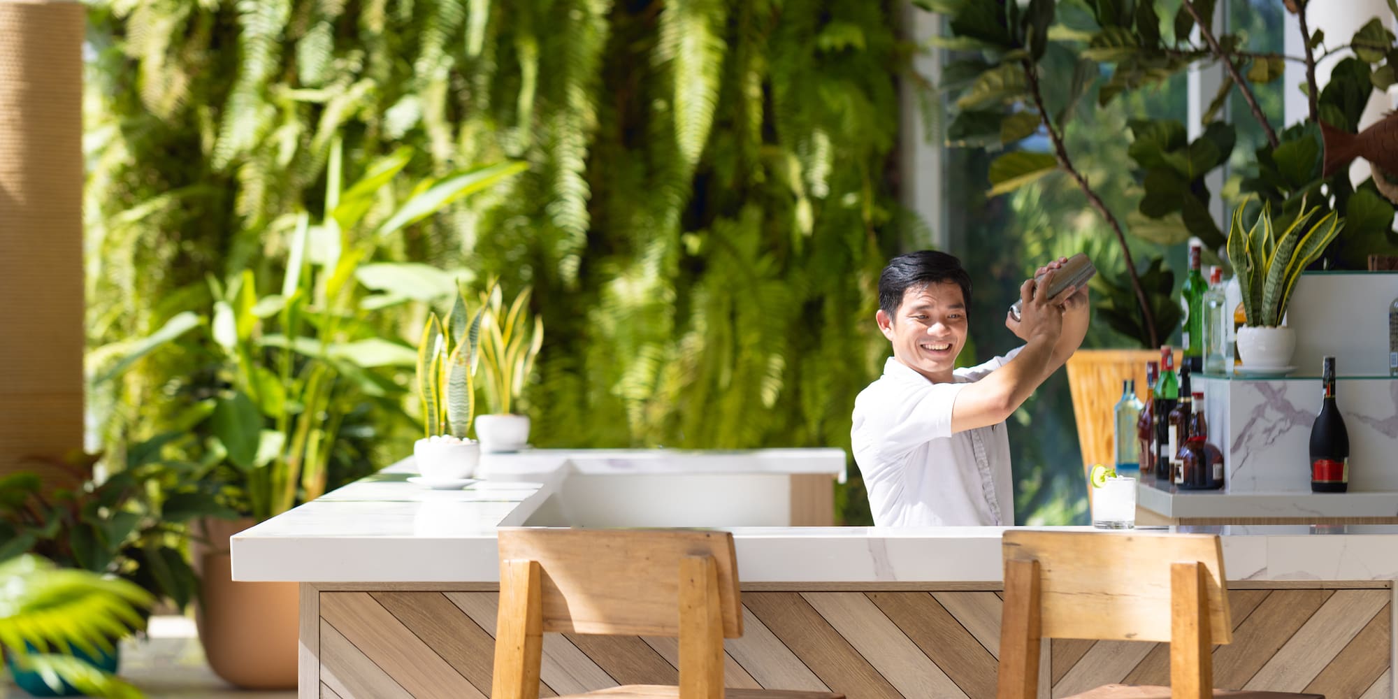 a man taking a selfie