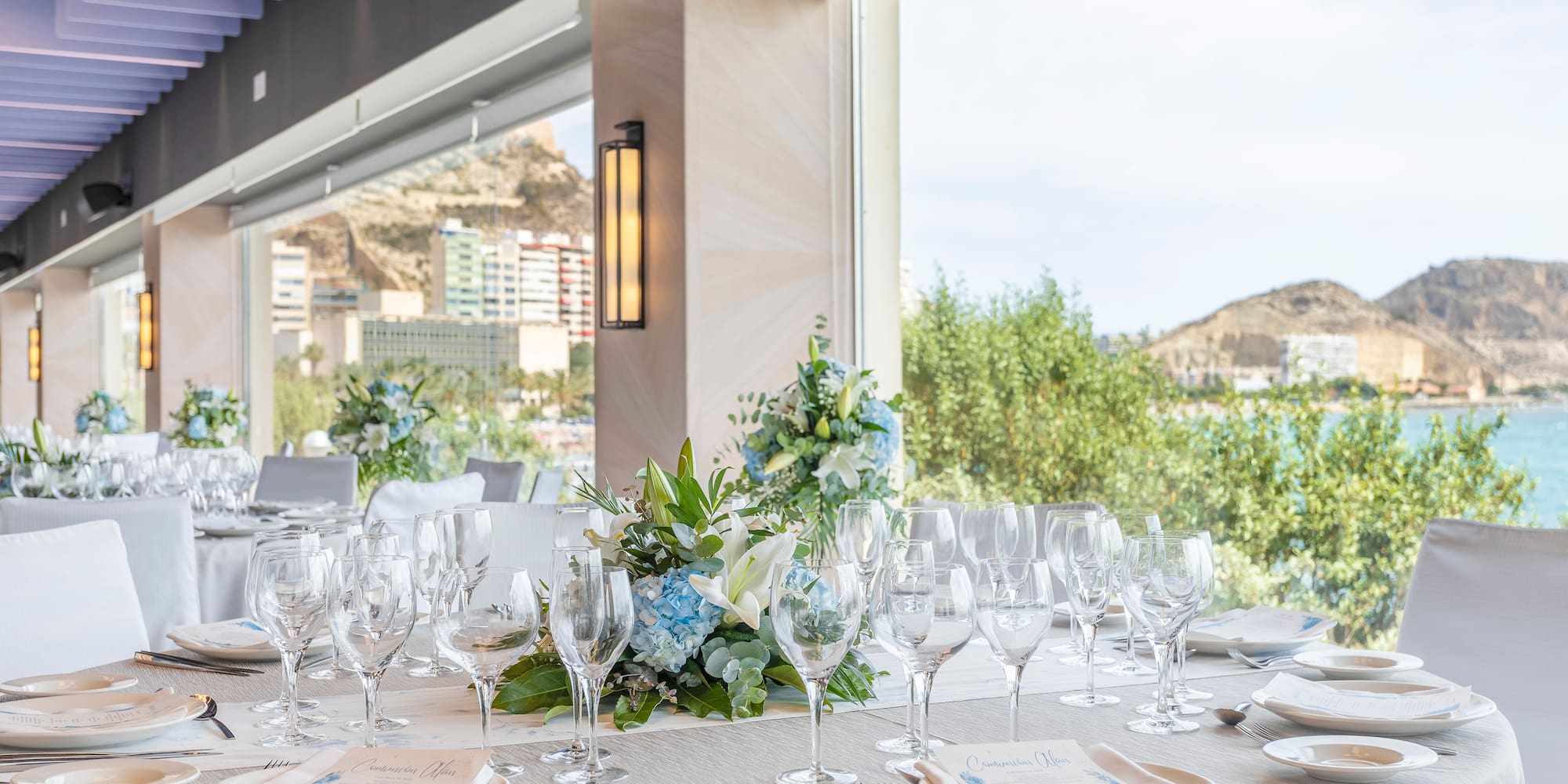 a table set for a dinner party