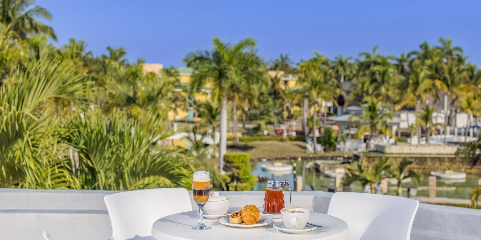 a table with food and drinks on it