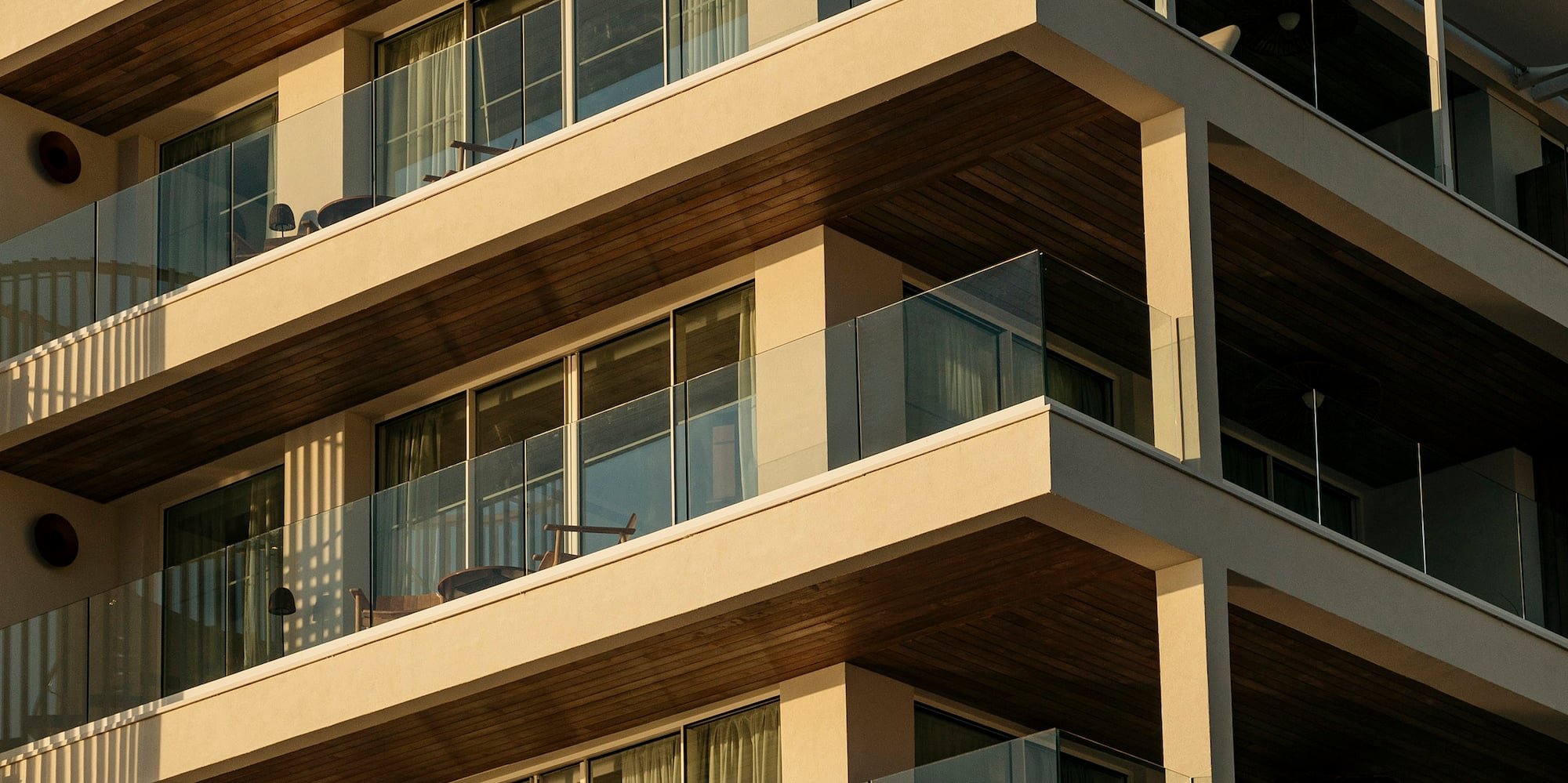a building with balconies and windows