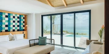 a room with a bed and a couch