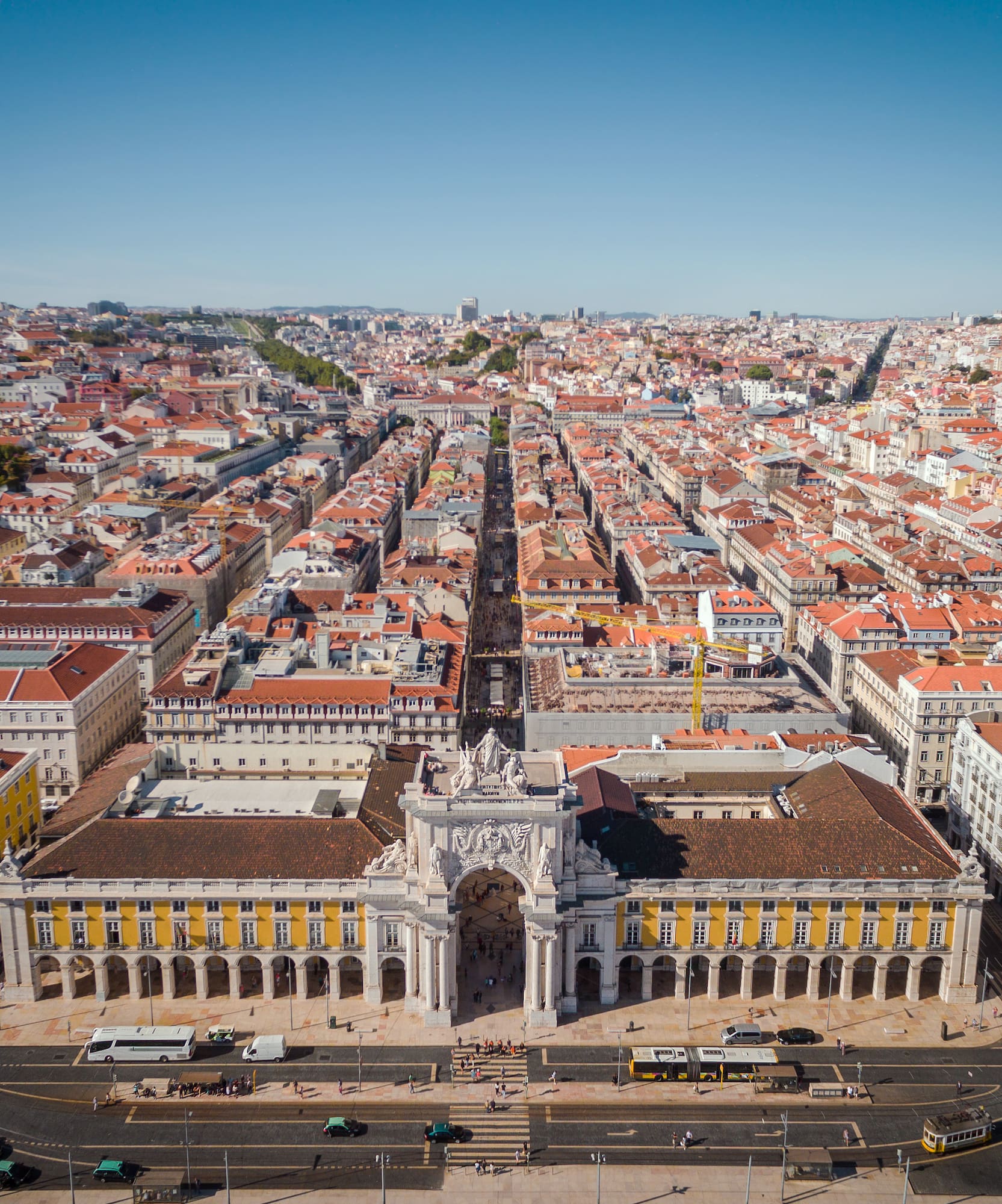 a large city with many buildings