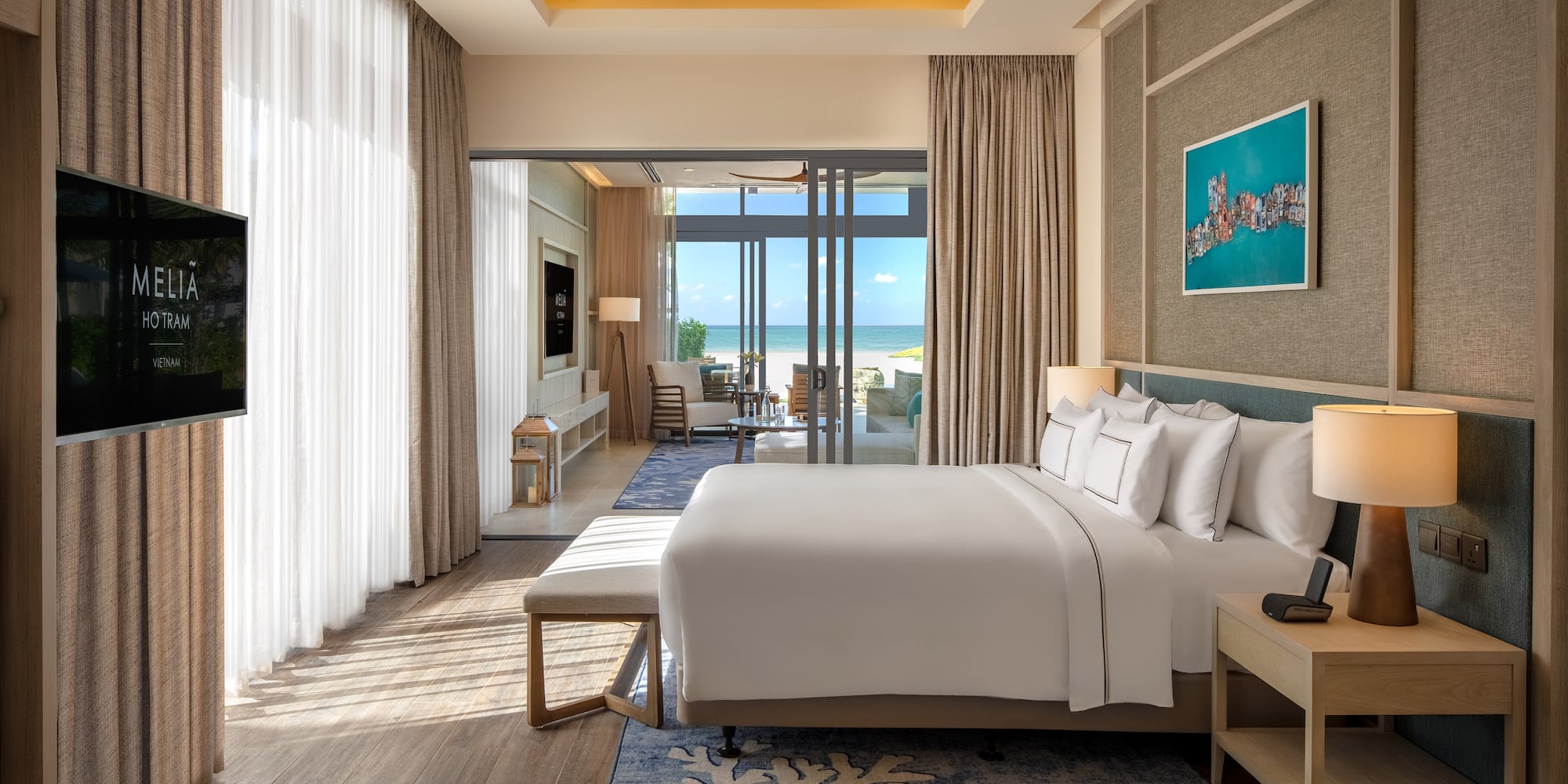 a room with a bed and a window