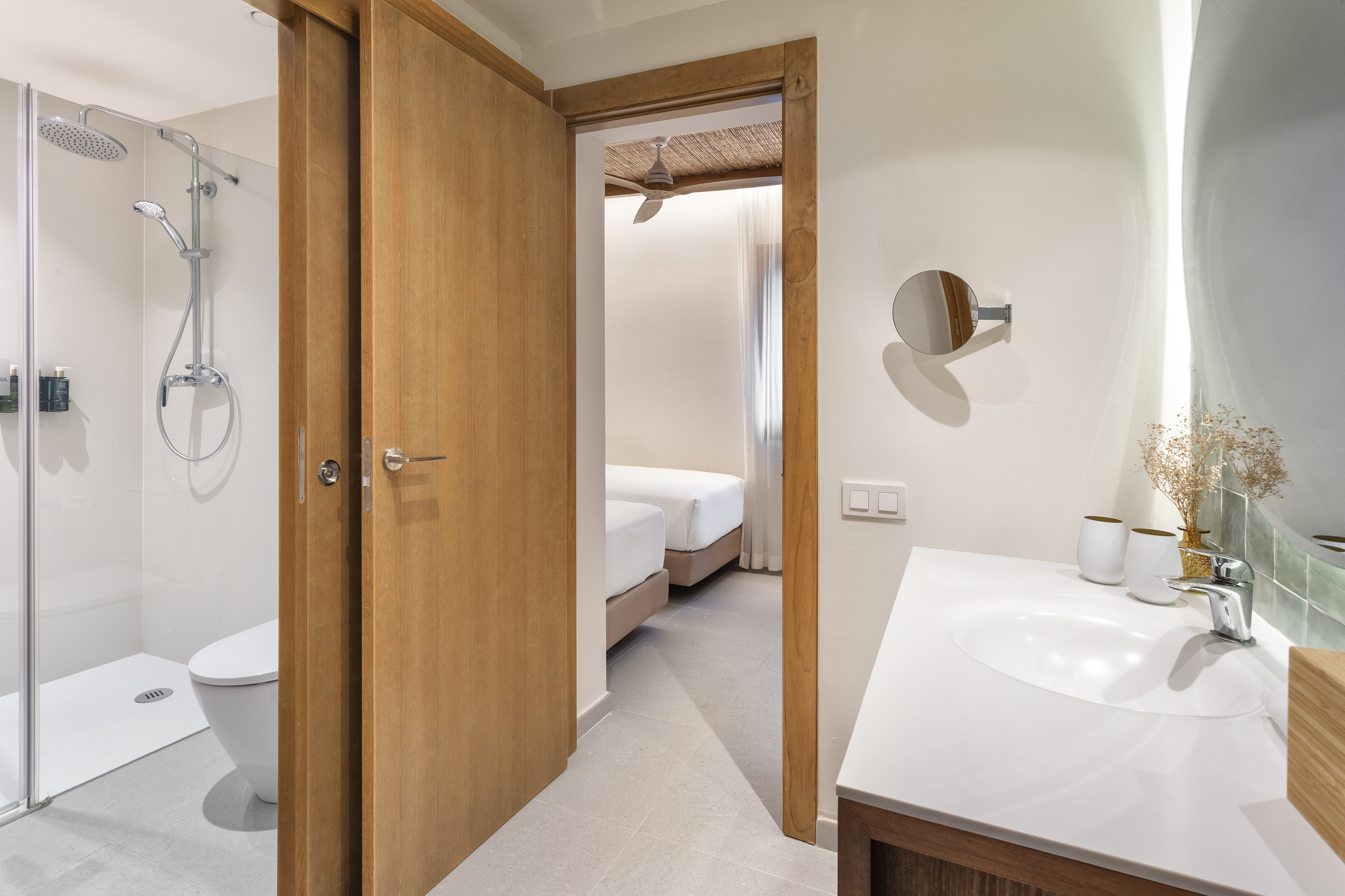 a bathroom with a toilet and sink