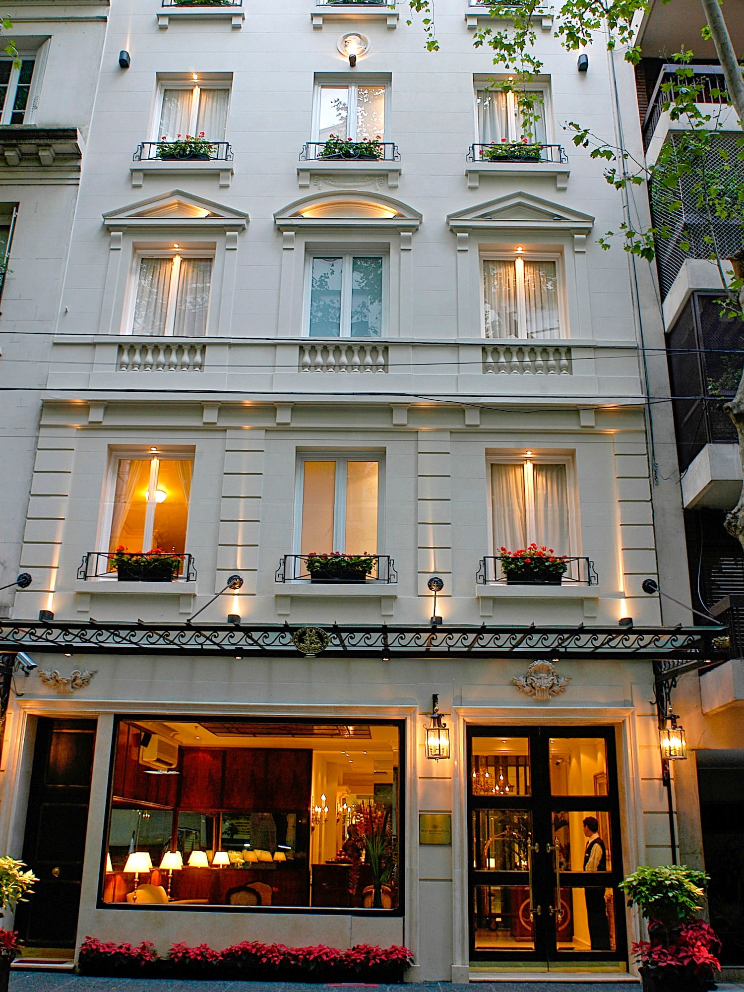 a building with many windows