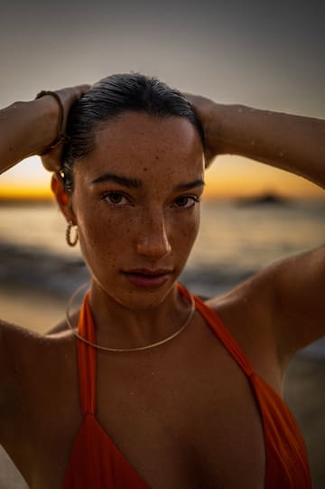 a woman posing for a picture