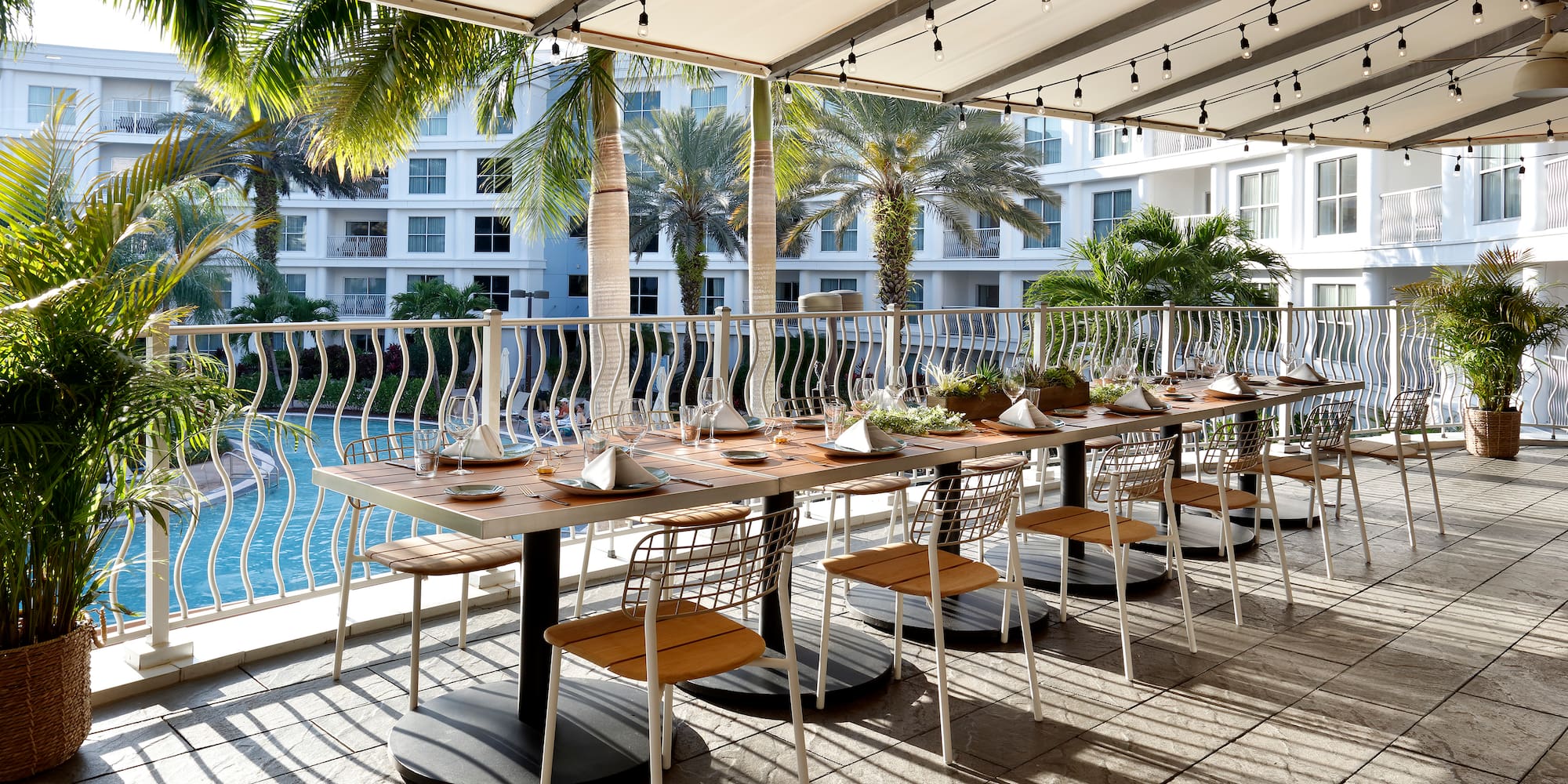 a table set up for a meal