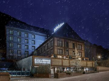 a building with a sign on the front