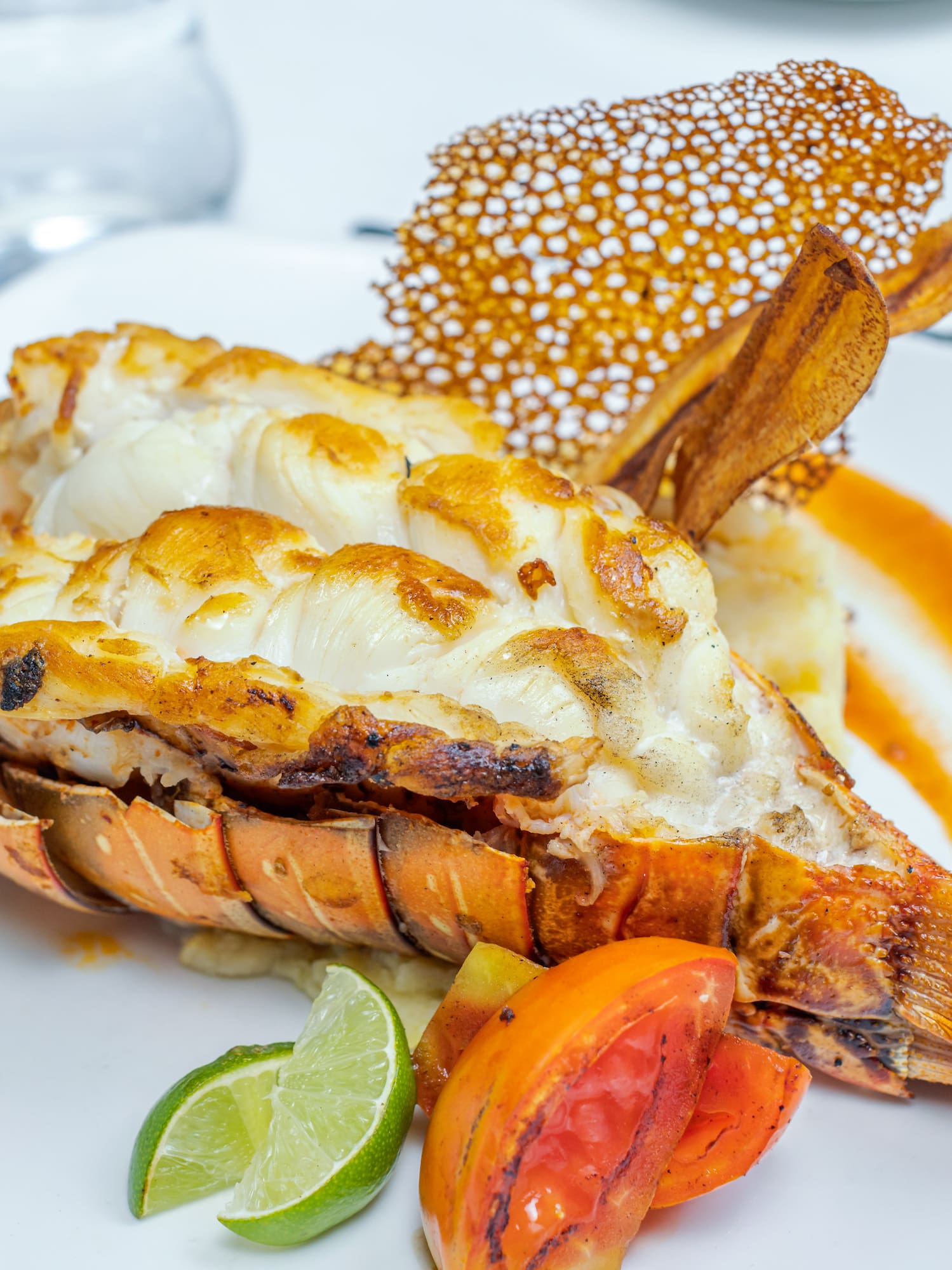 a plate of food on a table
