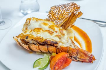 a plate of food on a table