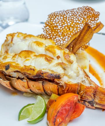 a plate of food on a table