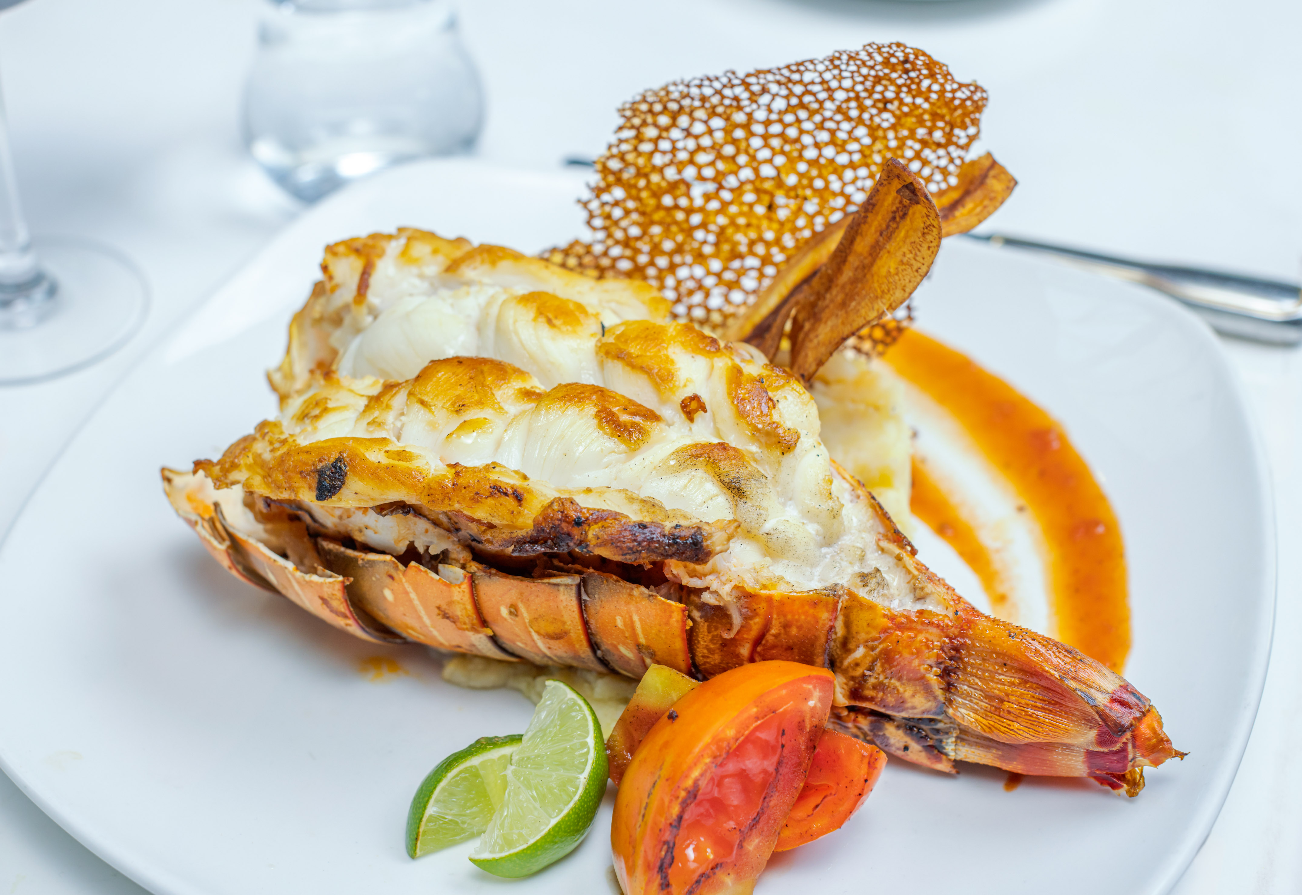 a plate of food on a table