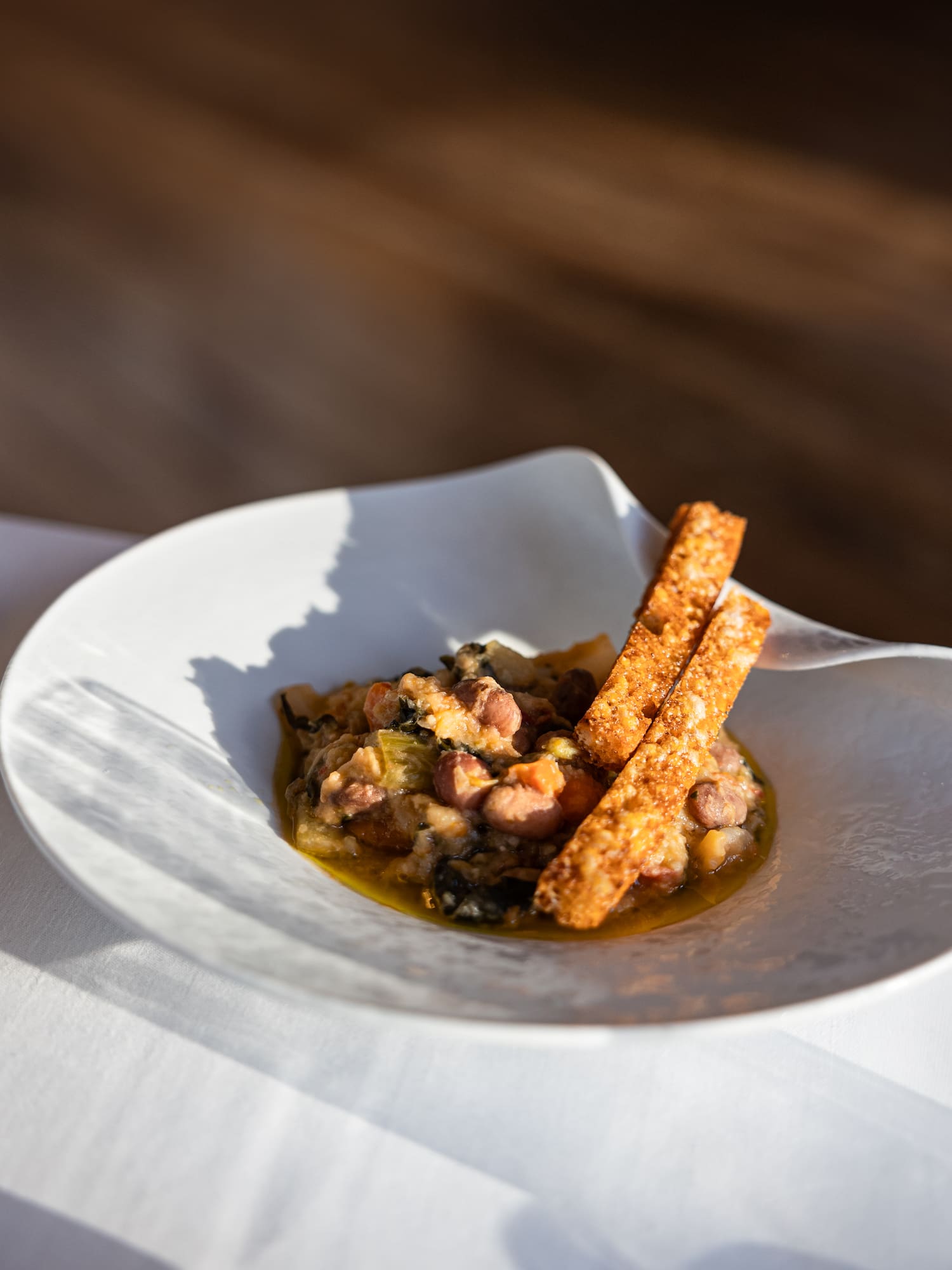a bowl of food on a table