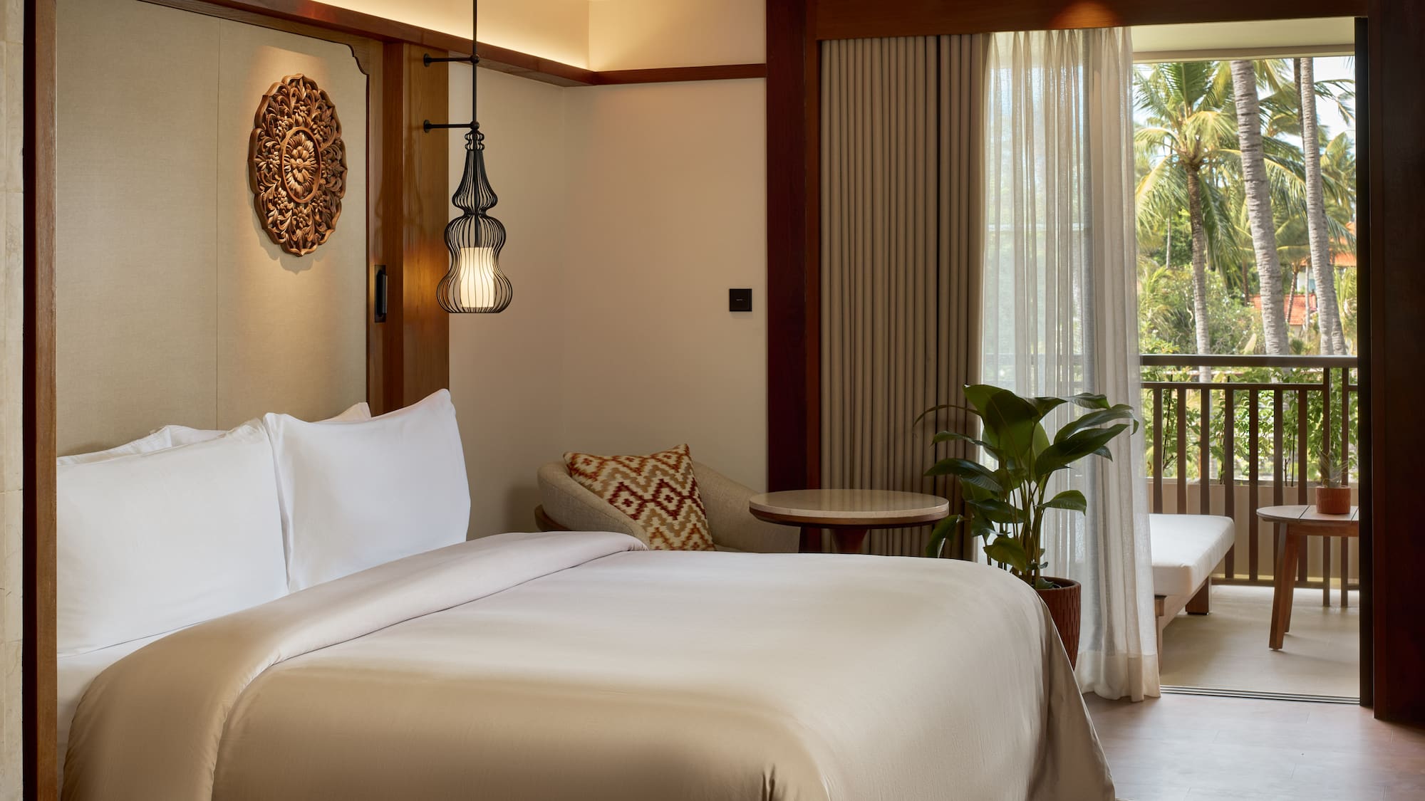 a room with a bed and a window